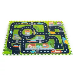 Habszivacs puzzle szőnyeg városi utcák