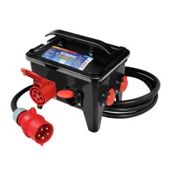   Commel tragbarer Stromverteiler 1x CEE 32 A 2x CEE 16 A 5x Schuko