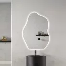 Wave 60 Spiegel mit LED-Beleuchtung