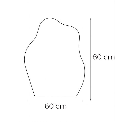 Wave 60 tükör led világítással