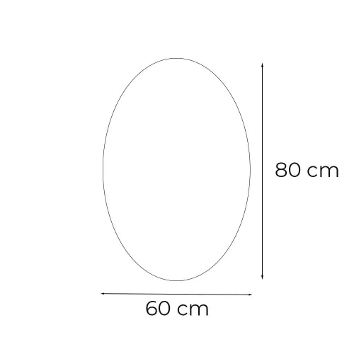 Ria 60 Spiegel mit LED-Beleuchtung