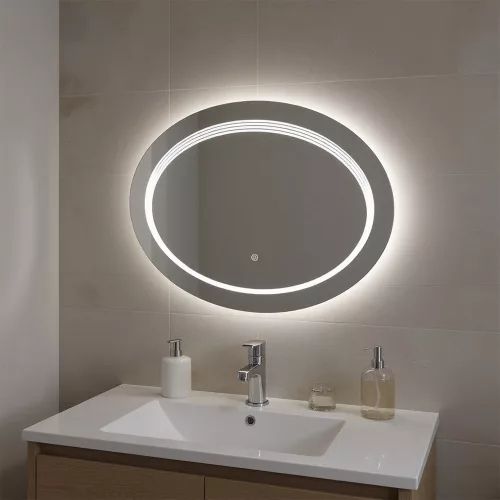 Ria 80 Spiegel mit LED‑Beleuchtung
