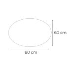 Ria 80 tükör led világítással