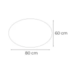 Ria 80 Spiegel mit LED‑Beleuchtung