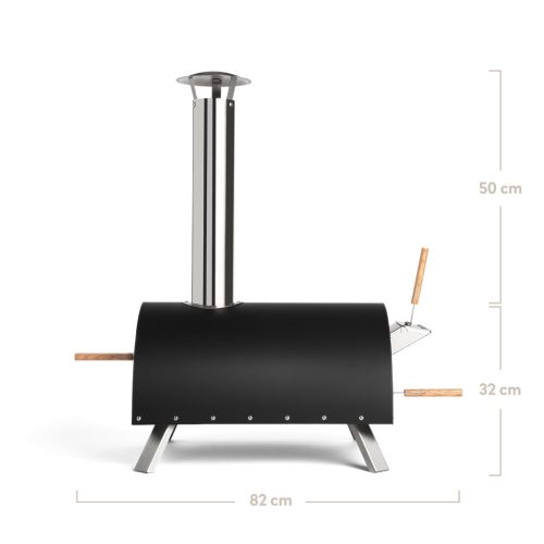 BURNHARD NERO pellet/fa tüzelésű pizzakemence 2.0