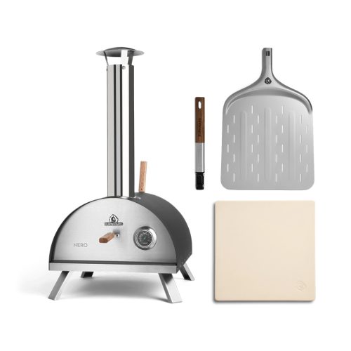 BURNHARD NERO pellet/fa tüzelésű pizzakemence 2.0