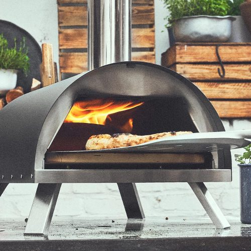 BURNHARD NERO pellet/fa tüzelésű pizzakemence 2.0