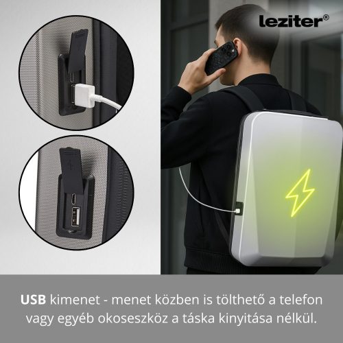 Axen merevített Usb-s laptop hátizsák