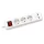 Commel power strip, 3-way extension with switch, child protection, 2x USB, white, 1.4m, 16A, 3500W