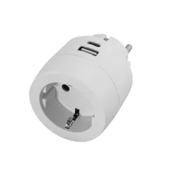 Commel power strip adapter, phone charger USB A+C, socket
