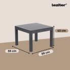 Claire VI 5 személyes kerti bútor garnitúra orlando asztallal