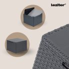 Claire IX 9 személyes sarokgarnitúra párnatartós asztallal