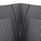 Claire IX 9 személyes sarokgarnitúra párnatartós asztallal