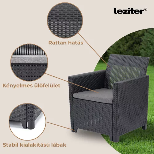 Claire 8 személyes kerti bútor garnitúra
