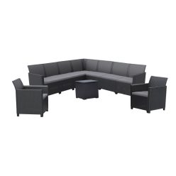   Claire IV 9 személyes kerti bútor garnitúra vigo tárolós asztallal