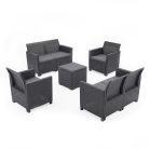 Claire IV 6 személyes kerti bútor garnitúra vigo tárolós asztallal