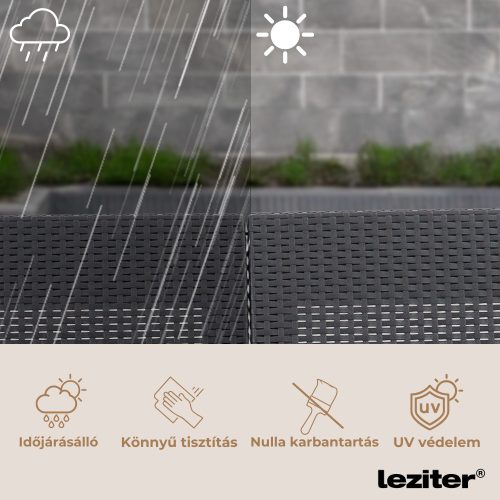 Claire IV 6 személyes kerti bútor garnitúra vigo tárolós asztallal