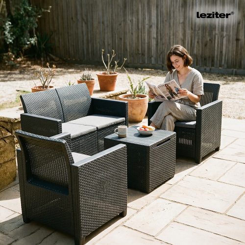 Claire IV 4 személyes kerti bútor garnitúra vigo tárolós asztallal