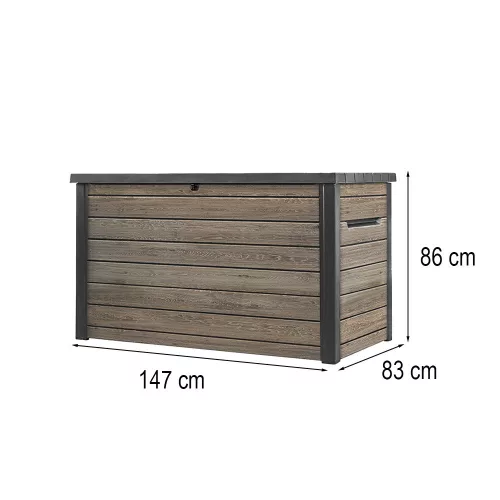 Decocoat műanyag kerti láda 870 L