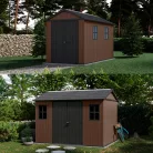 Newton Plus wide 11 x 7,5 műanyag kerti ház barna