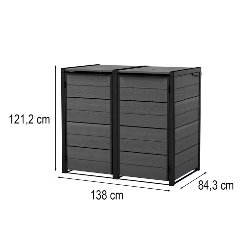 Hide away kültéri szemetes tároló 240 l