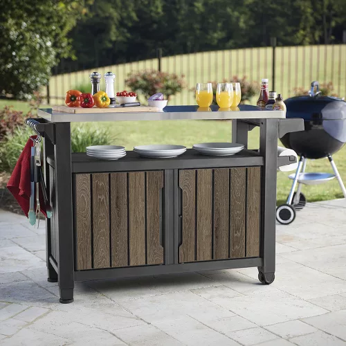 Decocoat unity műanyag xl kerti grill asztal 207l