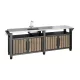 Decocoat unity chef műanyag kerti grill asztal 415l