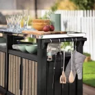 Decocoat unity chef műanyag kerti grill asztal 415l