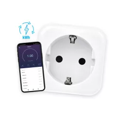   Commel WiFi smart socket with timer and power meter - 16 A, max. 3500 W, 2.4 GHz