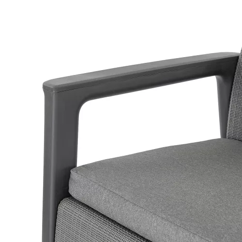 Scandi Box max linea duo kerti bútor szett jute tárolós asztallal