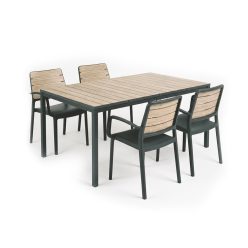   Porto Nova 160 4+1 kartámaszos kerti bútor garnitúra szett