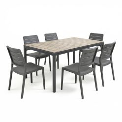 Porto Nova Prime 160 6+1 kerti bútor garnitúra szett