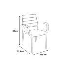 Porto Nova 160 4+1 kartámaszos kerti bútor garnitúra szett