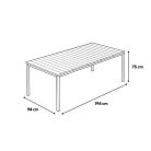 Porto Nova Prime 200 8+1 kerti bútor garnitúra szett