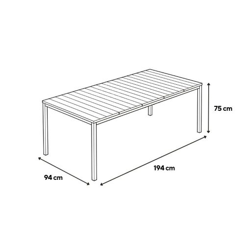 Porto Nova Prime 200 8+1 kerti bútor garnitúra szett