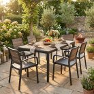 Porto Nova 200 6+1 kartámaszos kerti bútor garnitúra szett