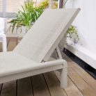 Atlas műanyag kerti napozóágy párna nélkül