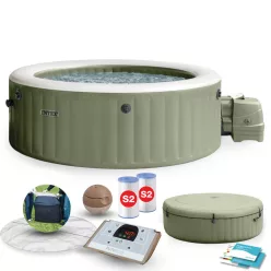   Intex 28428NP PureSpa hatszemélyes felfújható pezsgőfürdő hidromasszázzsal, 216 × 71 cm