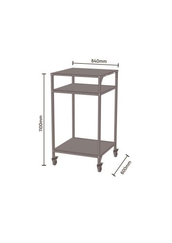 COZZE 1 részes kültéri konyha asztal 60x60 cm, magasított (110 cm magas)
