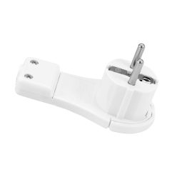 Commel földelt lapos dugvilla16 A 250 V~, fehér