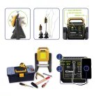 Commel LED floodlight with telescopic stand, 30W, portable, with battery, 3000 lumens