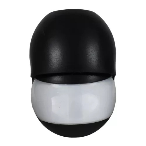 Commel motion sensor, wall-mounted black IP44 12m