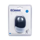 Commel motion sensor, wall-mounted black IP44 12m