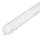 Commel LED batten light fitting, dust and waterproof, with 2 LED tubes 2x10 W 66 cm