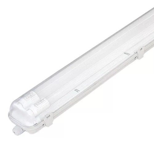 Commel LED batten light fitting, dust and waterproof, with 2 LED tubes 2x10 W 66 cm