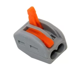   Commel oldható vezeték összekötő, 2-es csatos  0.2-2.5 mm², 32 A, 250V/4kV, 20 db