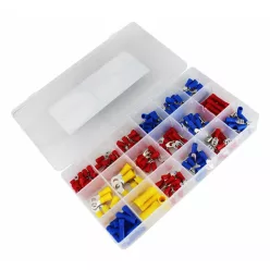 Commel insulated terminal assortment, 18 types, 175 pcs