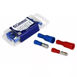   Commel insulated cylindrical connector plug 1.5-2.5 mm2, Ø 5 mm, 25 pcs