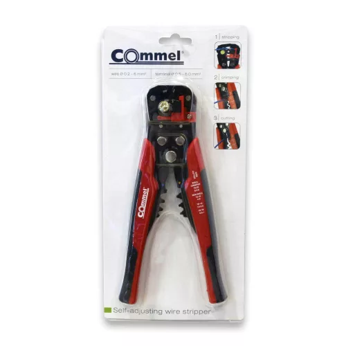 Commel wire stripper and crimping plier