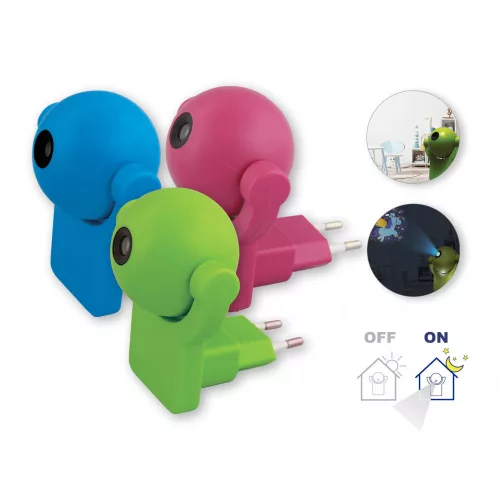 Commel LED night light projector with red fairy design for kids' room, with dusk sensor